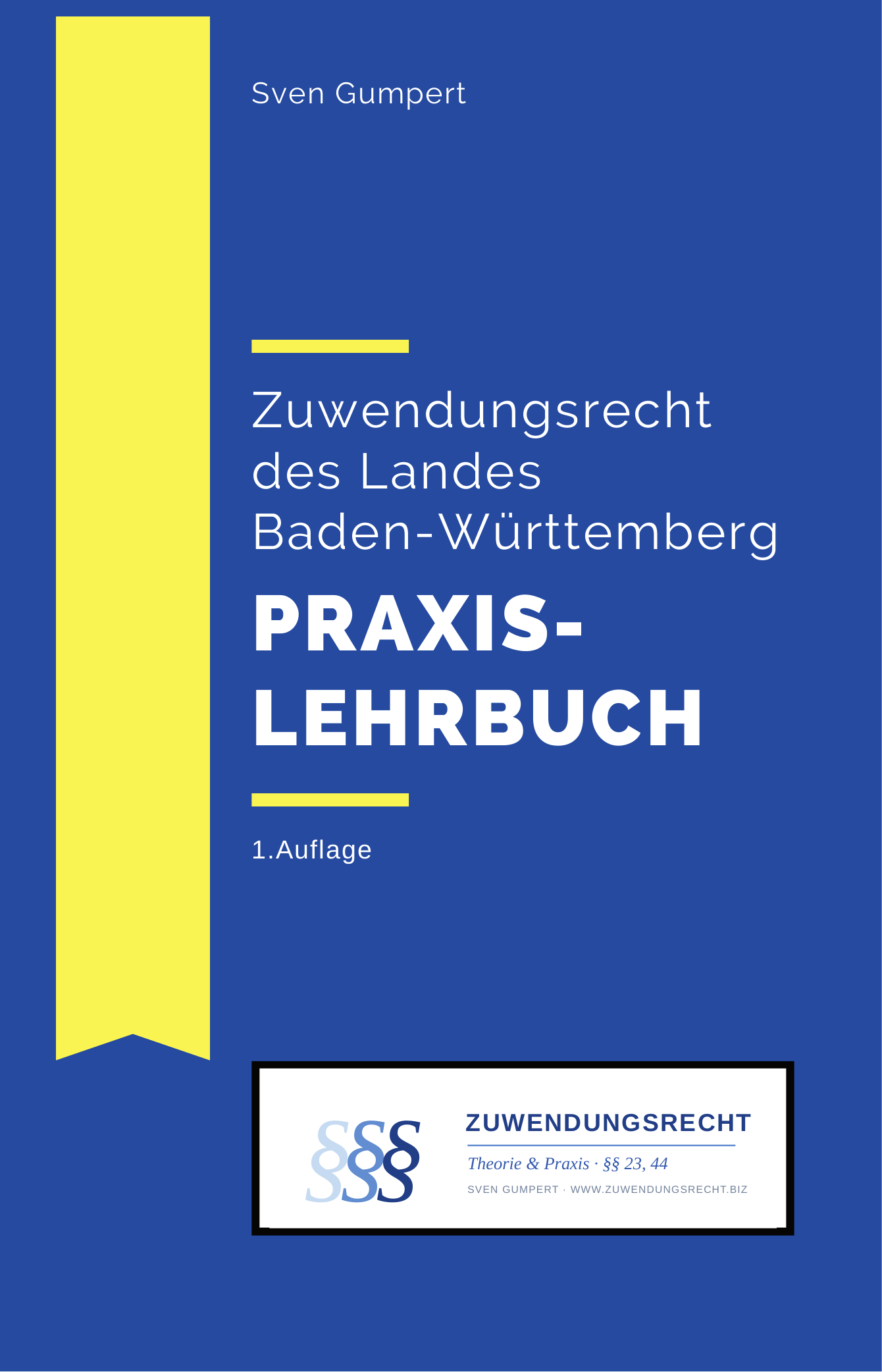 Cover: Zuwendungsrecht des Landes Baden-Württemberg – Praxislehrbuch, 1. Auflage